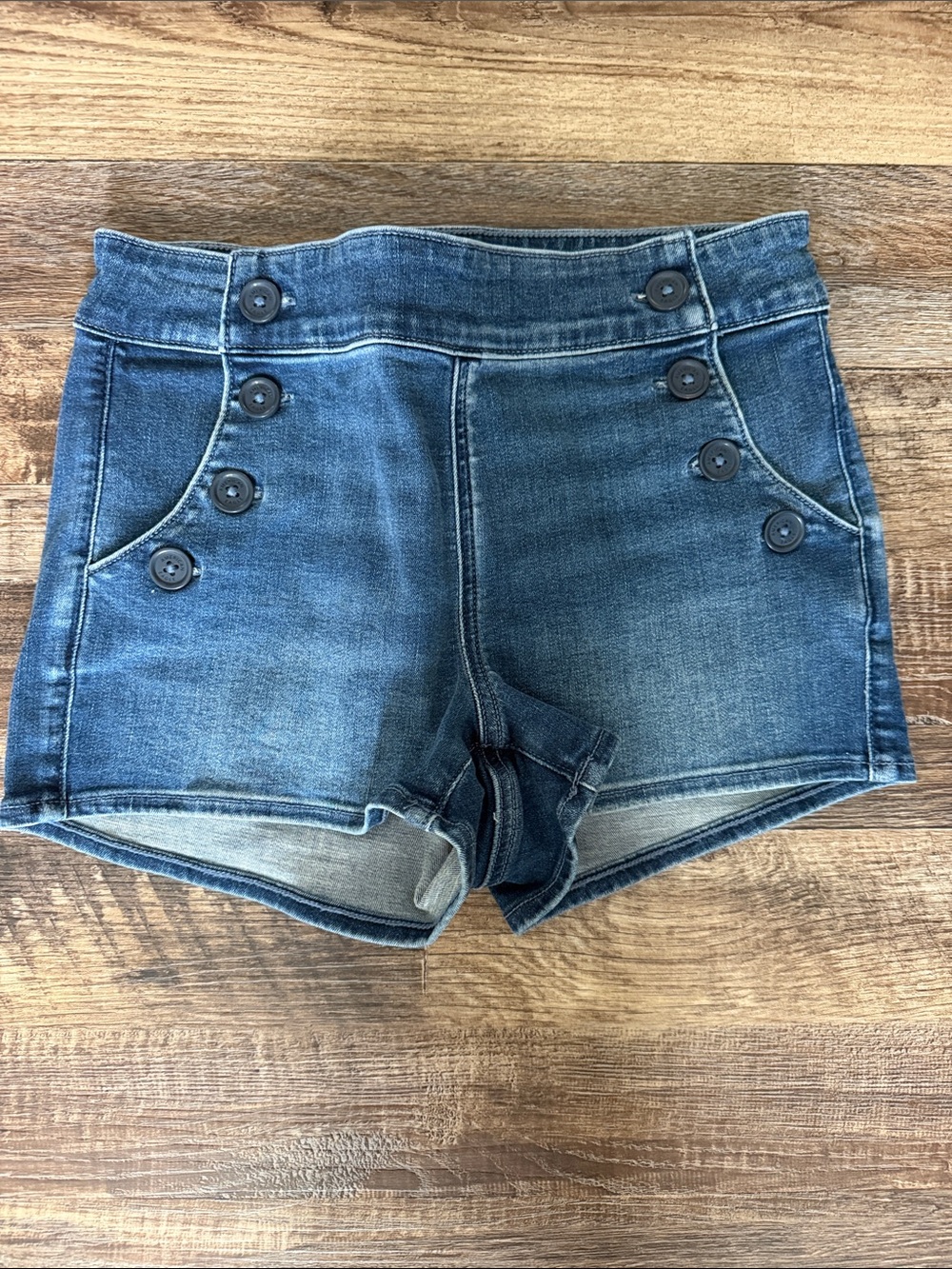 American Eagle Denim Stretch Button-Front Women’s Shorts